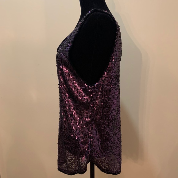 Talula Women’s Gloria Sleeveless Sequin Top Purple - Picture 4 of 9